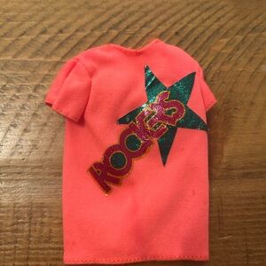 Vintage Barbie & The Rockers Doll Clothes 1985 Concert orange shirt